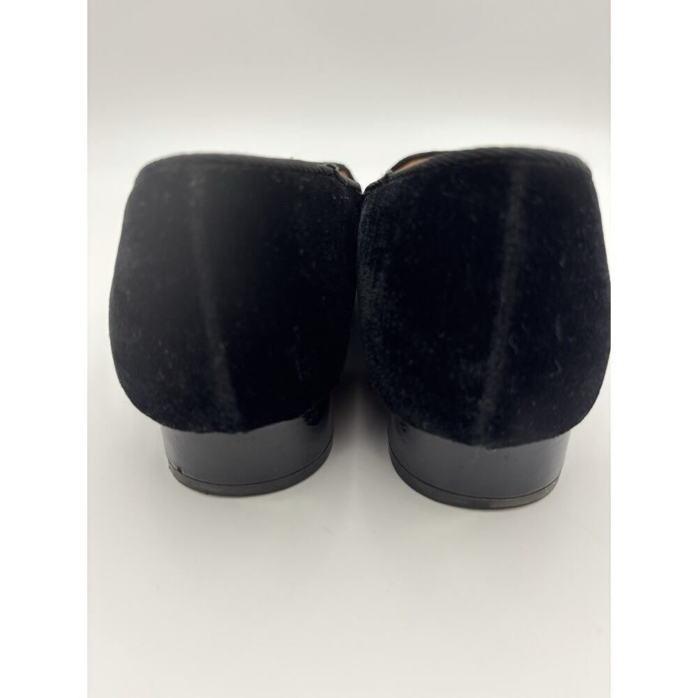 Adrienne Vittadini Palo Black Velvet Crystal Flats Loafers Size 8.5 - Picture 7 of 16
